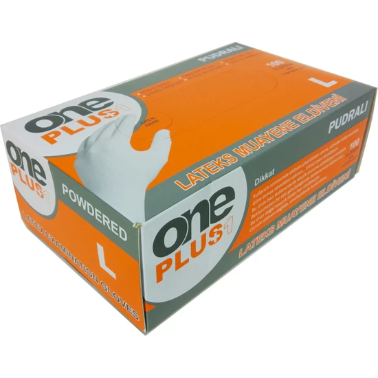 ONEPLUS - One Plus Pudralı Lateks Eldiven - L