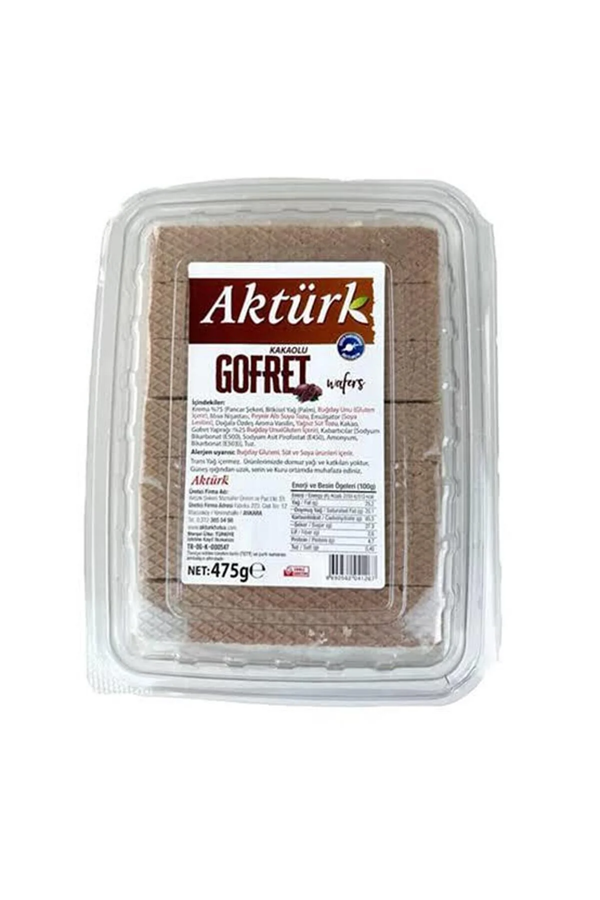 AKTÜRK - Aktürk Gofret Kakaolu 475 gr