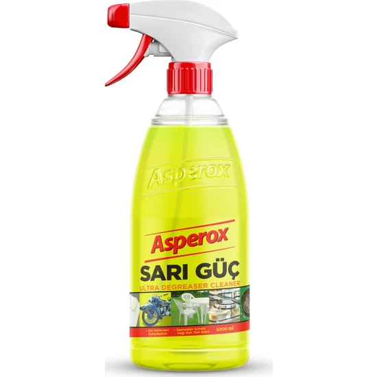 ASPEROX - Asperox Sarı Güç Ultra Yağ Çözücü 1 Lt Sprey