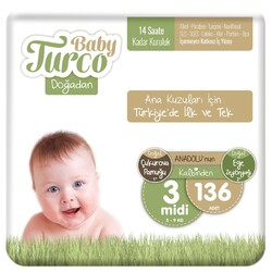 BABY TURCO - Baby Turco 3 Numara Midi - 136 Adet