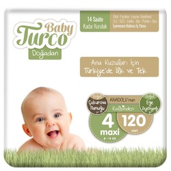BABY TURCO - Baby Turco 4 Numara Maxi 120 Adet