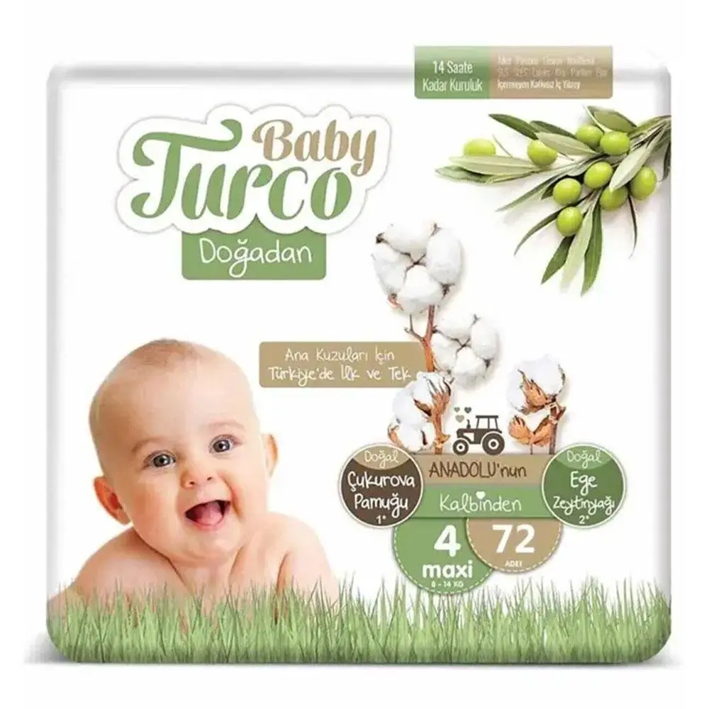 BABY TURCO - Baby Turco - 4 Numara Maxi 72 adet