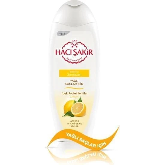 HACI ŞAKİR - Hacı Şakir Şampuan Limon Yağlı Saçlar 2in1 500 Ml