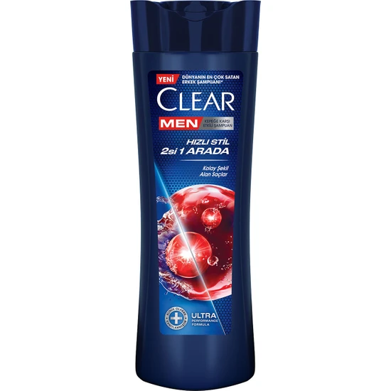 CLEAR - Clear Men Kepeğe Karşı Etkili Şampuan Hızlı Stil 2si 1 Arada 350 ml