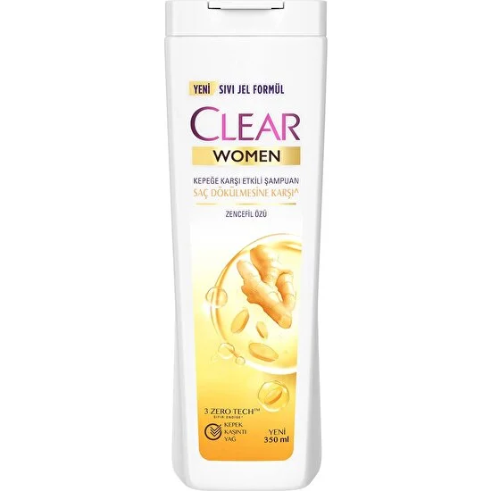 CLEAR - Clear Women Kepeğe Karşı Etkili Şampuan Zencefil Özü 350 ml