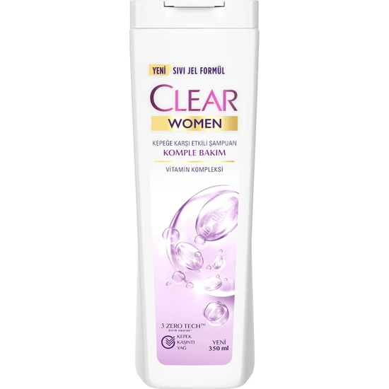 CLEAR - Clear Women Kepeğe Karşı Etkili Şampuan Komple Bakım Vitamin Kompleksi 350 ml