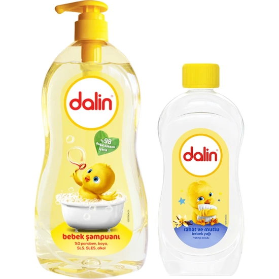 DALİN - Dalin Klasik Bebek Şampuanı 700 ml + 100 ml Mutlu Bebek Yağı