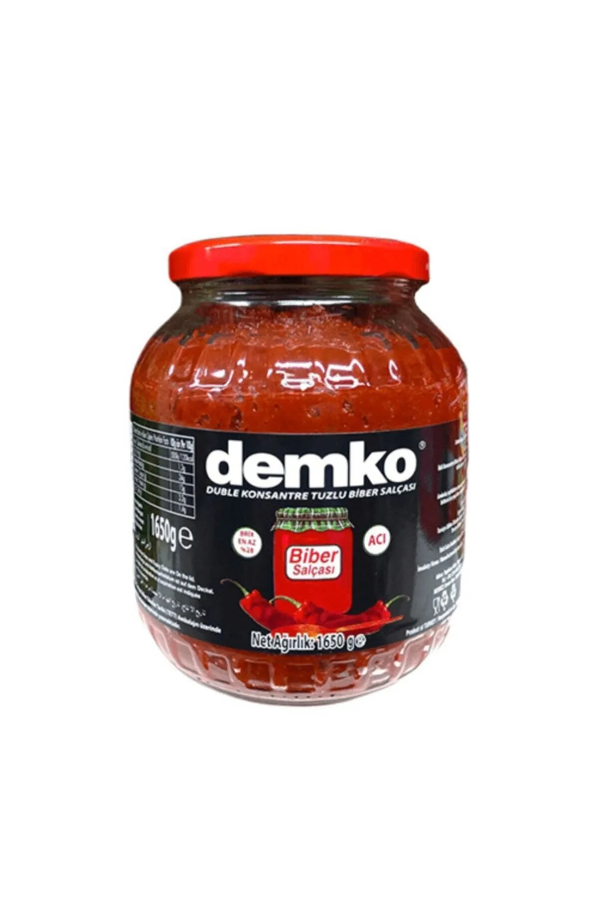 DEMKO - Demko - Acı Biber Salçası 1650 Gr