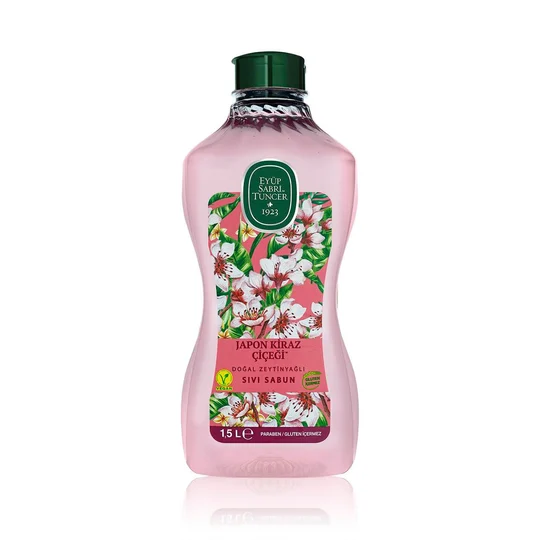 EYÜP SABRİ TUNCER - Eyüp Sabri Tuncer Japon Kiraz Çiçeği Doğal Zeytinyağlı Sıvı Sabun 1.5 lt