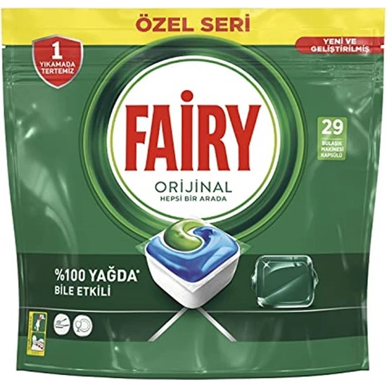 FAİRY - Fairy Orijinal Hepsi Bir Arada Bulaşık Makinesi Tableti 29'lu