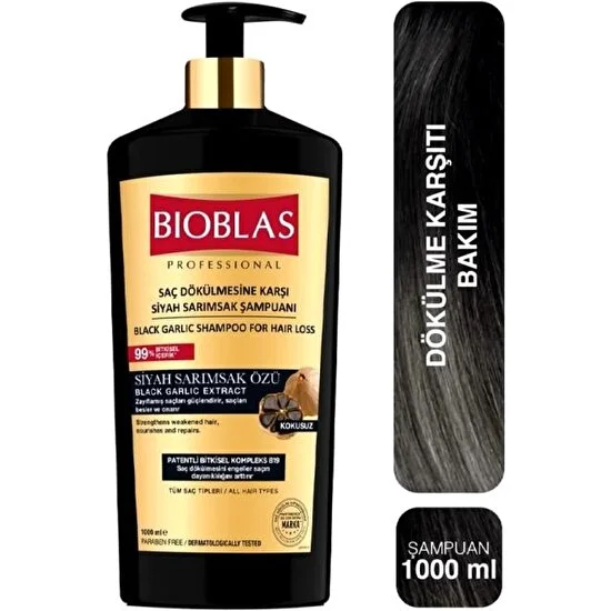 BİOBLAS - Bioblas Siyah Kara Sarımsak Şampuanı 1000 ml