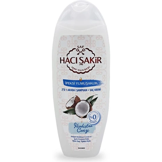 HACI ŞAKİR - Hacı Şakir Hindistan Cevizi 2 si 1 Arada Şampuan Ipeksi Yumuşaklık 500 ml