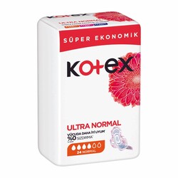 KOTEX - Kotex Hijyenik Ped Ultra Normal Süper Ekonomik 24'lü