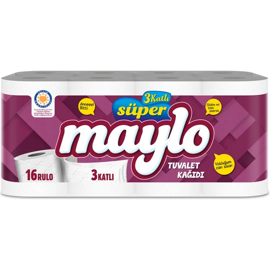 MAYLO - Maylo 3 Katlı Tuvalet Kağıdı 16'Li