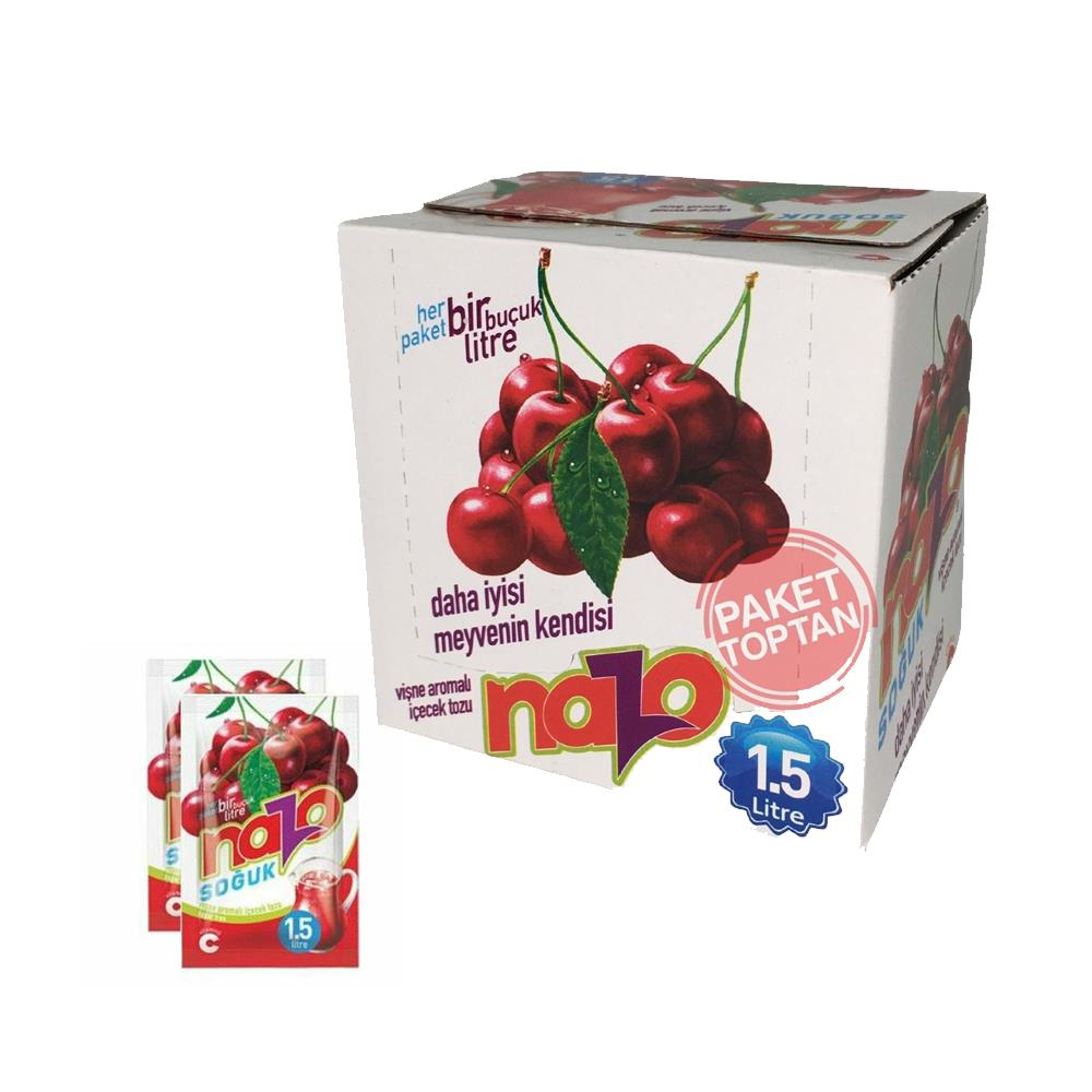 NAZO - Nazo - Vişne Aromalı İçecek Tozu 9grx24