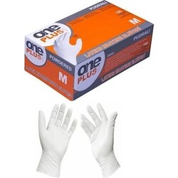 ONEPLUS - One Plus Pudralı Lateks Eldiven - M