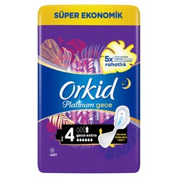 ORKİD - Orkid Platinum Gece Extra Hijyenik Ped 14 Adet Mega Gece Paketi