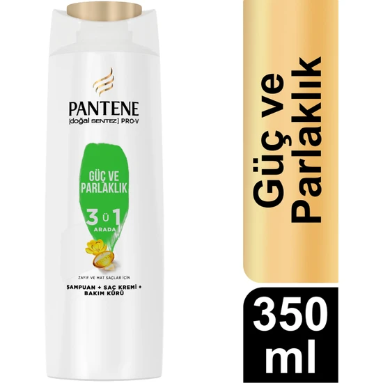 PANTENE - Pantene - Güç ve Parlaklık 3ü1 Şampuan 350 ml
