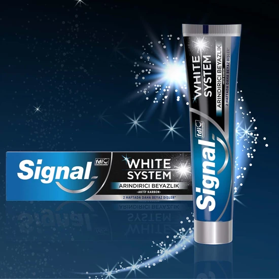 SİGNAL - Signal White System Diş Macunu Arındırıcı Beyazlık Aktif Karbon 75 ml