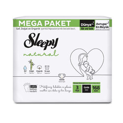SLEEPY - Sleepy - Natural Bebek Bezi 3 Numara 168 Adet