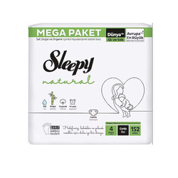 SLEEPY - Sleepy - Natural Bebek Bezi 4 Numara 152 Adet
