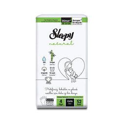 SLEEPY - Sleepy - Natural Bebek Bezi 4 Numara 52 Adet