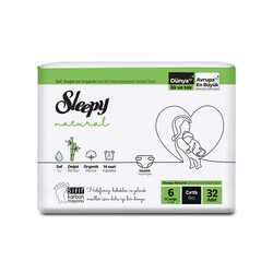 SLEEPY - Sleepy - Natural Bebek Bezi 6 Numara 32 Adet