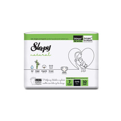 SLEEPY - Sleepy - Natural Bebek Bezi 7 Numara 32 Adet