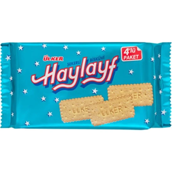 ÜLKER - Ülker - Haylayf Şekerli Bisküvi 4X64 gr